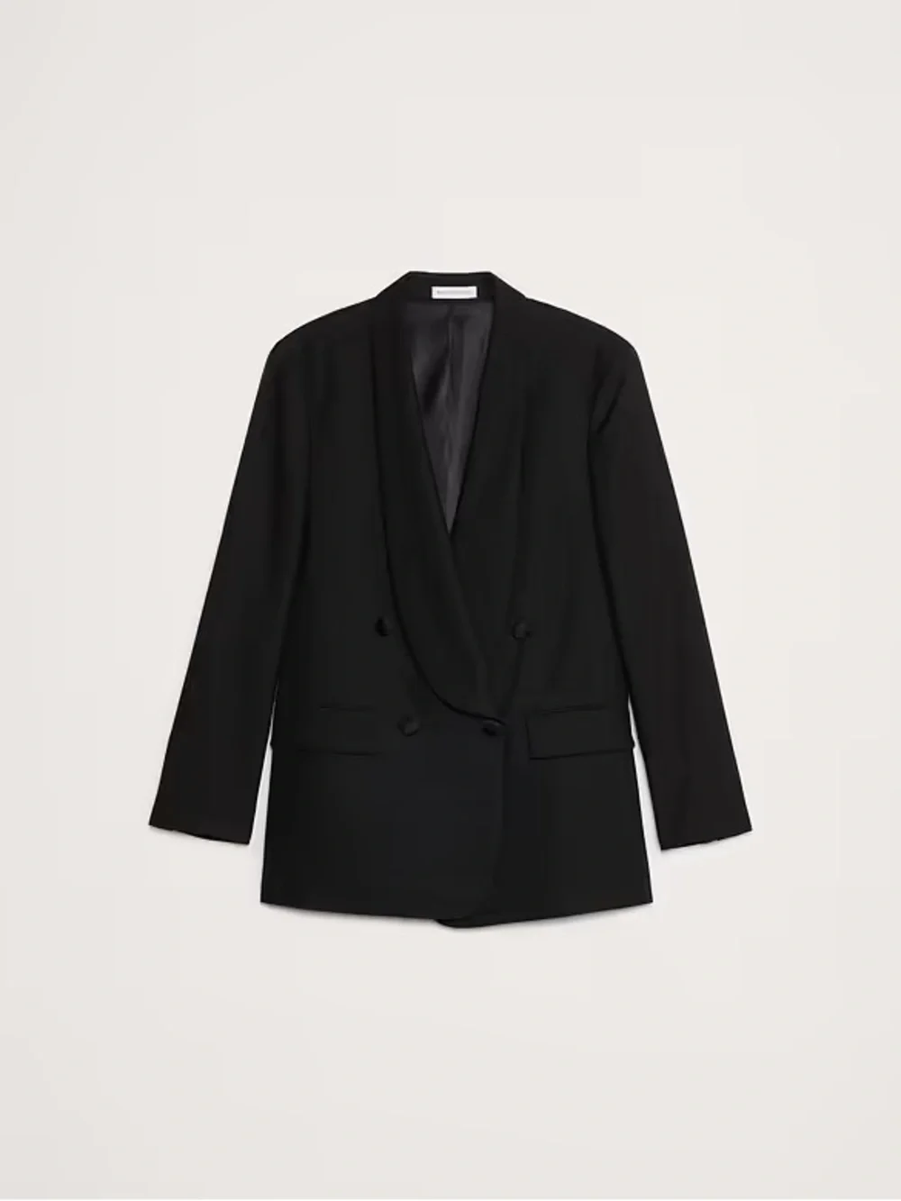 NEW Banana Republic Black Double-Breasted Lapel Tuxedo Jacket